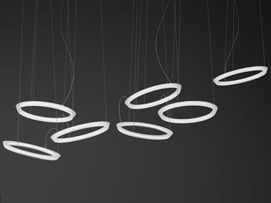 HALO CIRCULAR - Methacrylate pendant lamp by Vibia