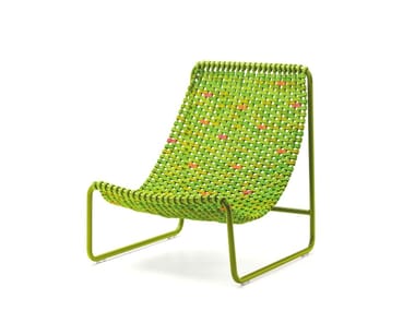 HAMMOCK - Sled base synthetic fibre garden armchair by Paola Lenti