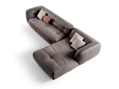 HAPPENING - 1485 - Fabric sofa with chaise longue by Lago