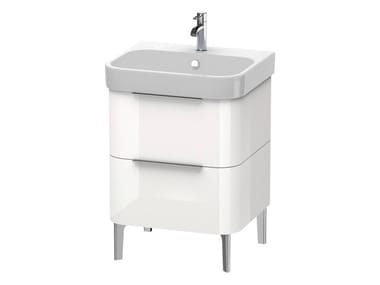 HAPPY D.2 - Floor-standing vanity unit with drawers by Duravit