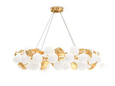 HERA ROUND I - Brass pendant lamp by Boca do Lobo