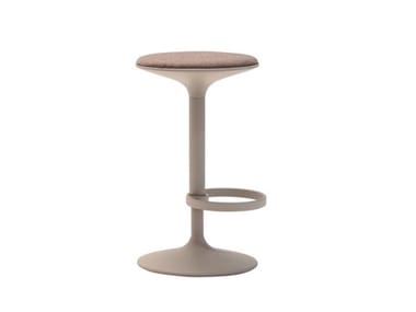 HULA BQ2797 - Swivel height-adjustable stool with footrest by Andreu World