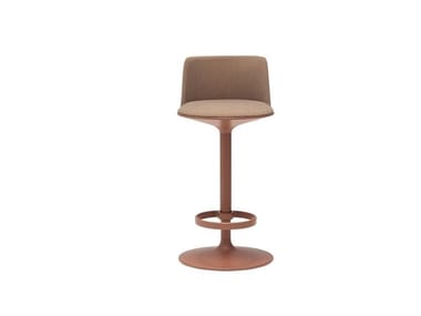 HULA BQ2967 - Height-adjustable stool with footrest with back by Andreu World