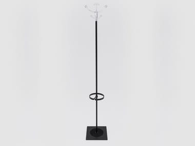 HUMPHREY BASIC - Painted metal coat stand with umbrella stand by Danese Milano