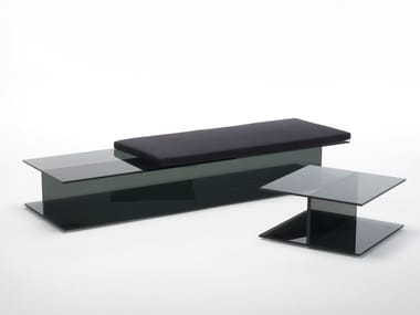 I-BEAM - Crystal bench by Glas Italia