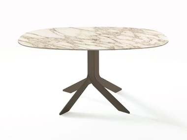 IBLEA - Square marble table with 4-star base by Desalto