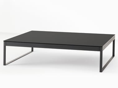 ICARO 015 - Low steel coffee table with storage space by Desalto