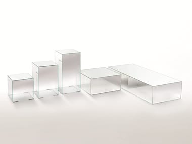 ILLUSION - Rectangular crystal coffee table by Glas Italia