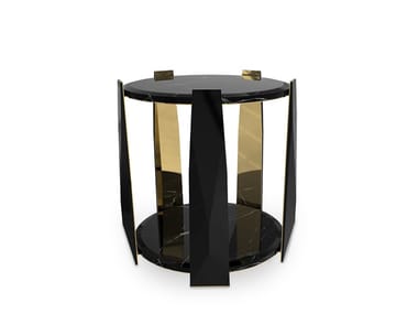 IMPERIUM - Round coffee table with storage space by Luxxu