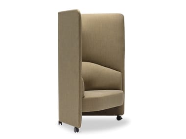 IN OUT OFFICE SF2251 - Upholstered high-back fabric armchair by Andreu World