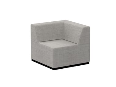 PAU - Corner sectional fabric armchair by Inclass