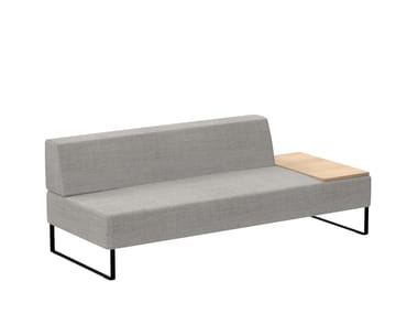 TETRIS - Sled base sectional fabric sofa by Inclass