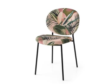 INES - Upholstered fabric chair with metal structure by Calligaris