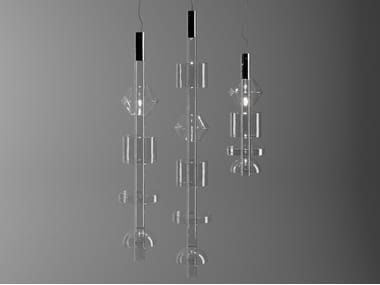 INFINITA - LED Borosilicate glass pendant lamp by Martinelli Luce