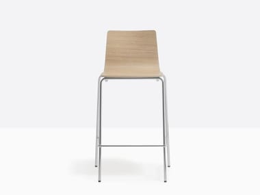 INGA 5617 - High stool with back by Pedrali