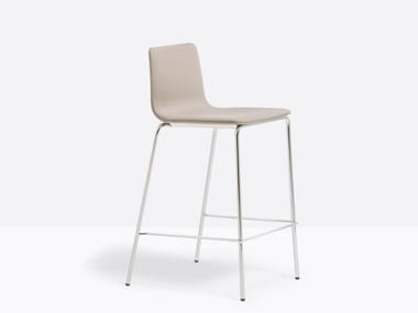 INGA 5686 - Upholstered stool with back by Pedrali