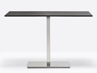 INOX 4475 REG - Rectangular steel contract table by Pedrali