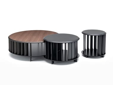 ISLANDS LOW TABLE - Round coffee table with storage space by Living Divani