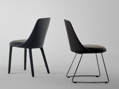 ITALA SI - Sled base upholstered chair by Bonaldo