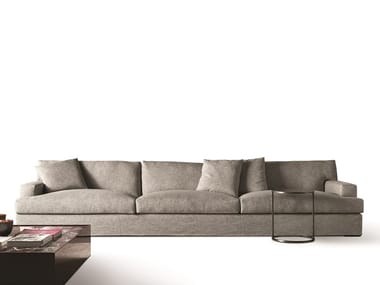 JAMES LARGE - Modular fabric sofa with removable cover by Meridiani