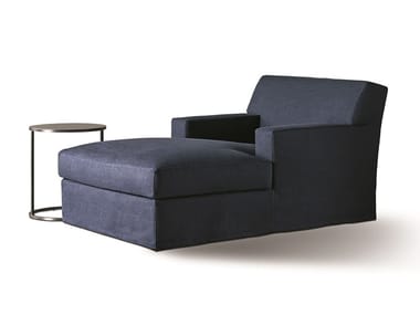 JAMES SLIM - Upholstered fabric day bed by Meridiani