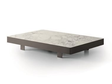 JAZZ - Low rectangular ceramic coffee table by Bonaldo