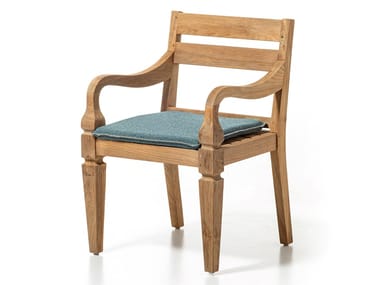 JEKO 24 - Teak garden chair with armrests by Gervasoni