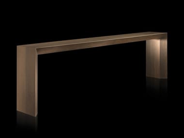 K - Rectangular solid wood console table by Henge