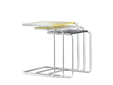 K3 - Steel and wood side table by Tecta