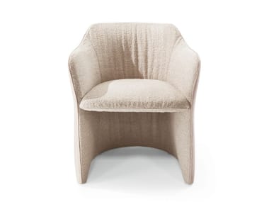 KARINA - Fabric easy chair with armrests by Cantori