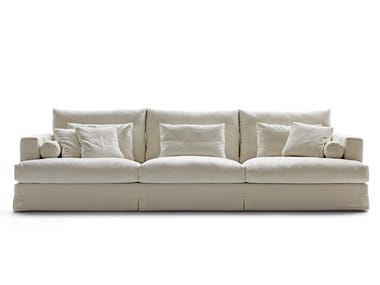 KARMA - 3 seater fabric sofa with removable cover by Saba Italia