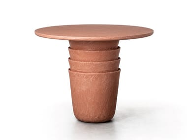 KASANE 35/36 - Round clay garden table by Gervasoni