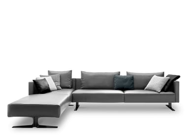 KATE - Corner leather sofa by I 4 Mariani