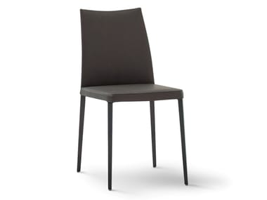 KAYLA - Leather chair by Bonaldo