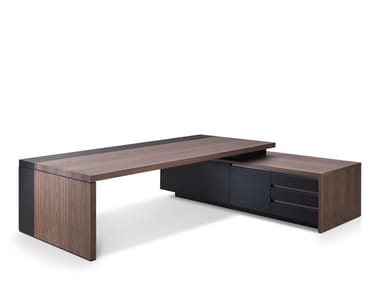 KEFA - Rectangular executive desk with drawers by I 4 Mariani