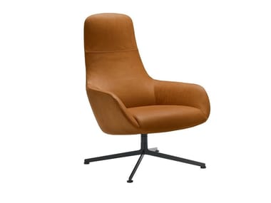 KENT 896 - Swivel armchair with removable cover by Zanotta