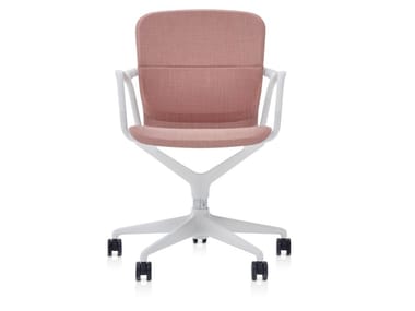 KEYN - Swivel office chair with castors with 5-Spoke base by Herman Miller