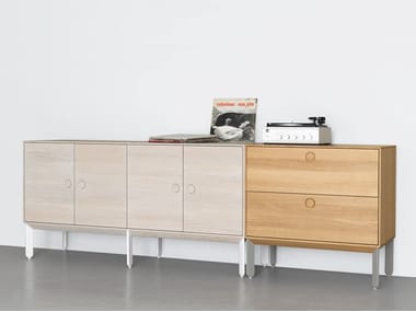 KIN LONG - Modular solid wood sideboard by Zeitraum