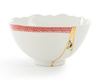 KINTSUGI - Porcelain and golden serving bowl (Request Info)