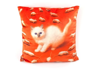 KITTEN - Square fabric cushion (Request Info)