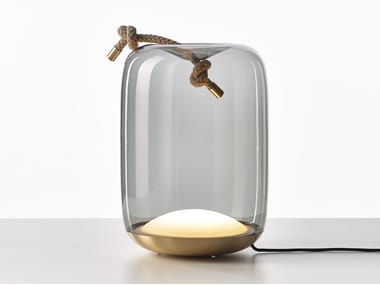 KNOT - LED blown glass table lamp by Brokis