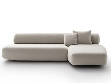 GOGAN - Sectional fabric sofa with removable cover by Moroso