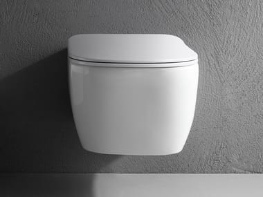 KOMODO - Wall-hung ceramic toilet by Antonio Lupi Design