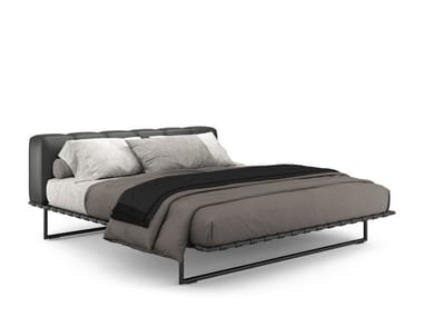 KRISTALL - Double bed with upholstered headboard by I 4 Mariani