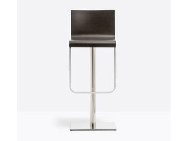 KUADRA 4408 - High swivel stool with footrest by Pedrali