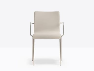 KUADRA XL 2482 - Upholstered chair with armrests by Pedrali