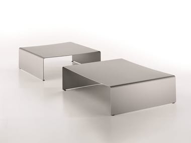 LA TABLE BASSE - Low aluminium coffee table by MDF Italia