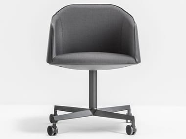 LAJA 886 - Swivel chair with 4-spoke base with armrests by Pedrali