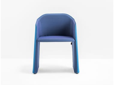 LAJA WINGS 889F - Chair with castors by Pedrali