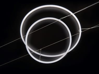 LANCIA TONDA CAVO - LED cable-mounted aluminium pendant lamp by Egoluce